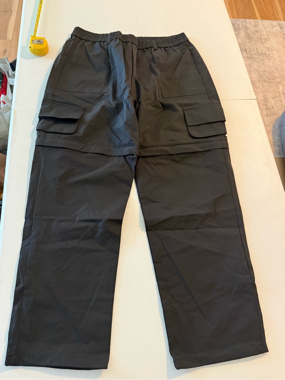 NWT Halara Convertible 2-in-1 Wide Leg Cargo Pants/Zip-Off Shorts Hiking L Reg